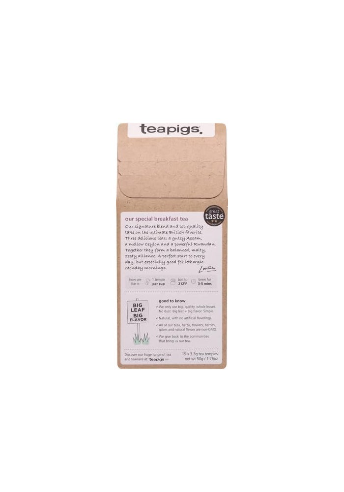 teapigs English Breakfast Tea - 15 Biodegradable Tea Temples - Image 4